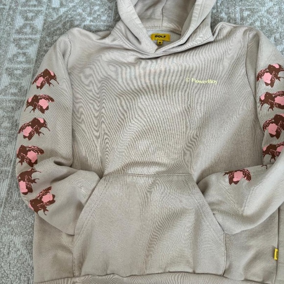 GOLF WANG SAVE THE BEES Hooded Sweatshirt, pockets, Size M - Picture 3 of 6